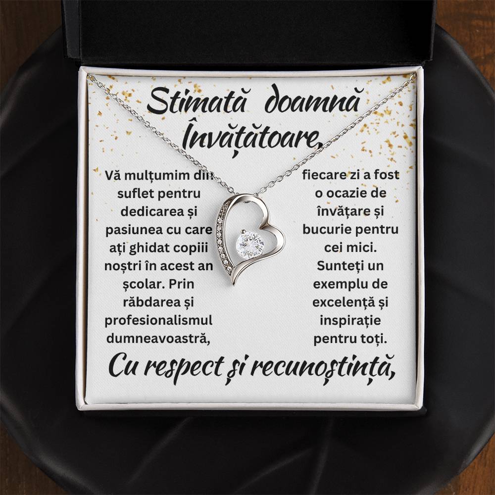 Cadou pentru doamna Învățătoare - Colier Pure Heart