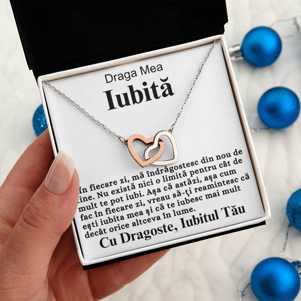 Draga Mea Iubită- Colier Inimi Love Connection