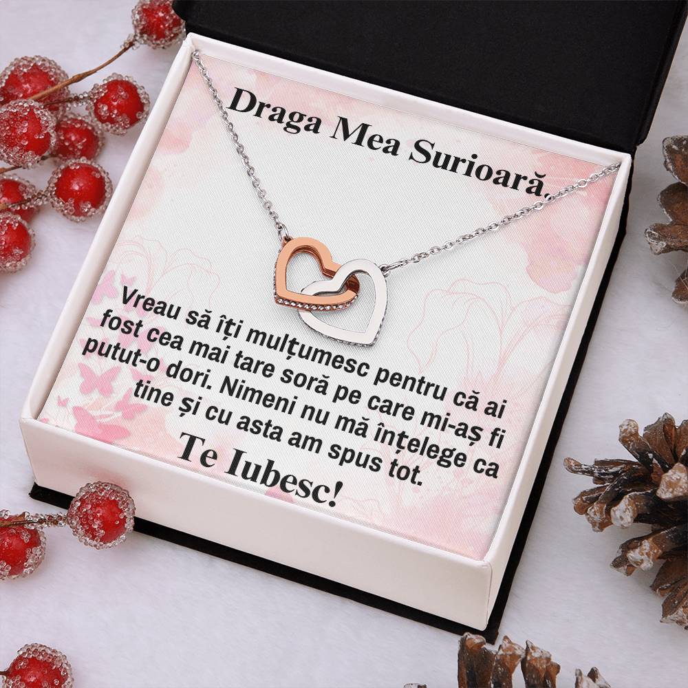 Bijuterie Pentru Sora – Colier Inimi Pereche