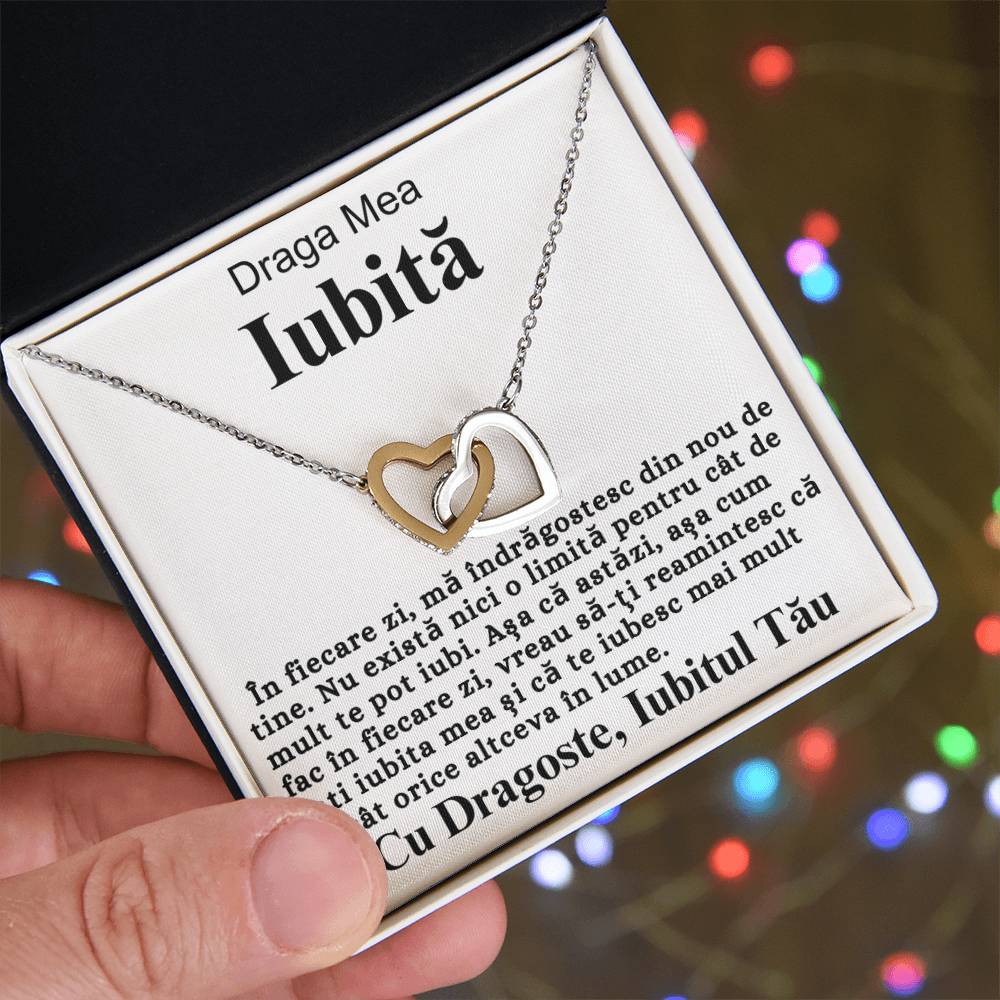 Draga Mea Iubită- Colier Inimi Love Connection