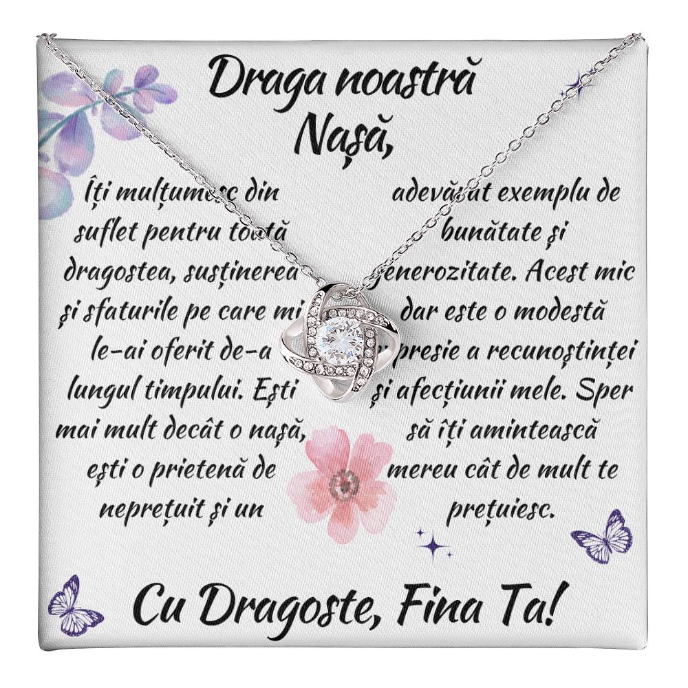 Cadou pentru Nași - Lănțișor Nodul Iubirii