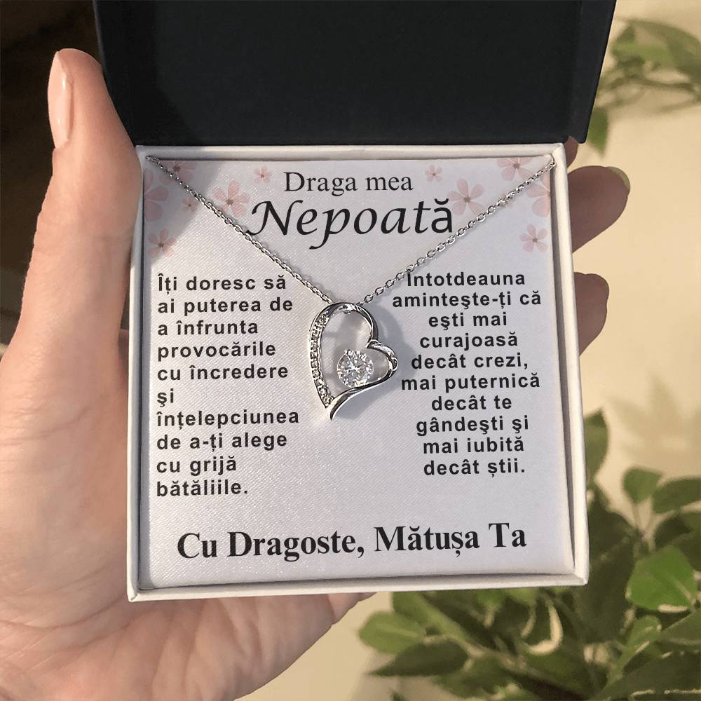 Lantisor Pentru Nepoata - Colier Love Heart