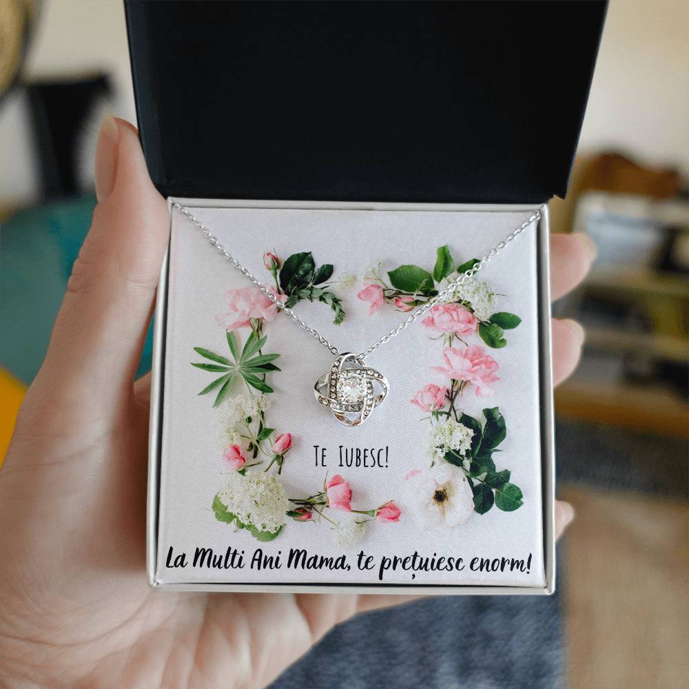 Cadou pt Mama - Colier Love Knot