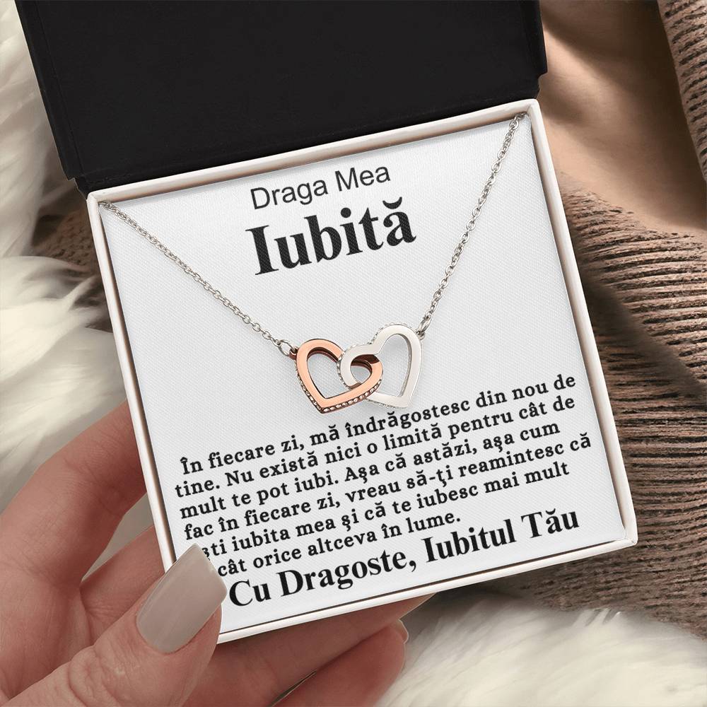 Draga Mea Iubită- Colier Inimi Love Connection