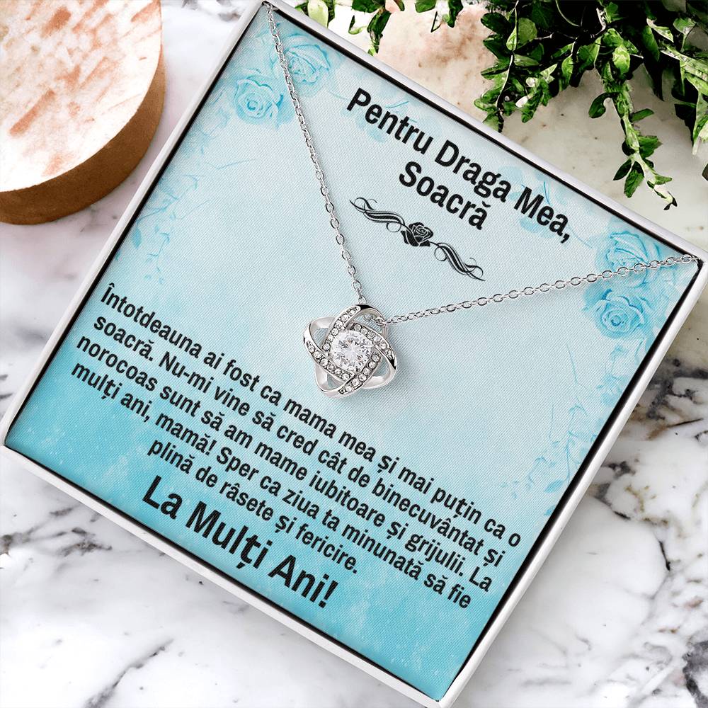 Cadou Pentru Soacra De Ziua Ei - Colier Love Knot Forever