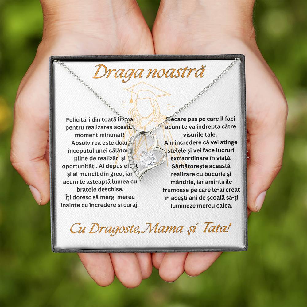 Cadou Fiica Absolvire - Colier Argint Love Heart
