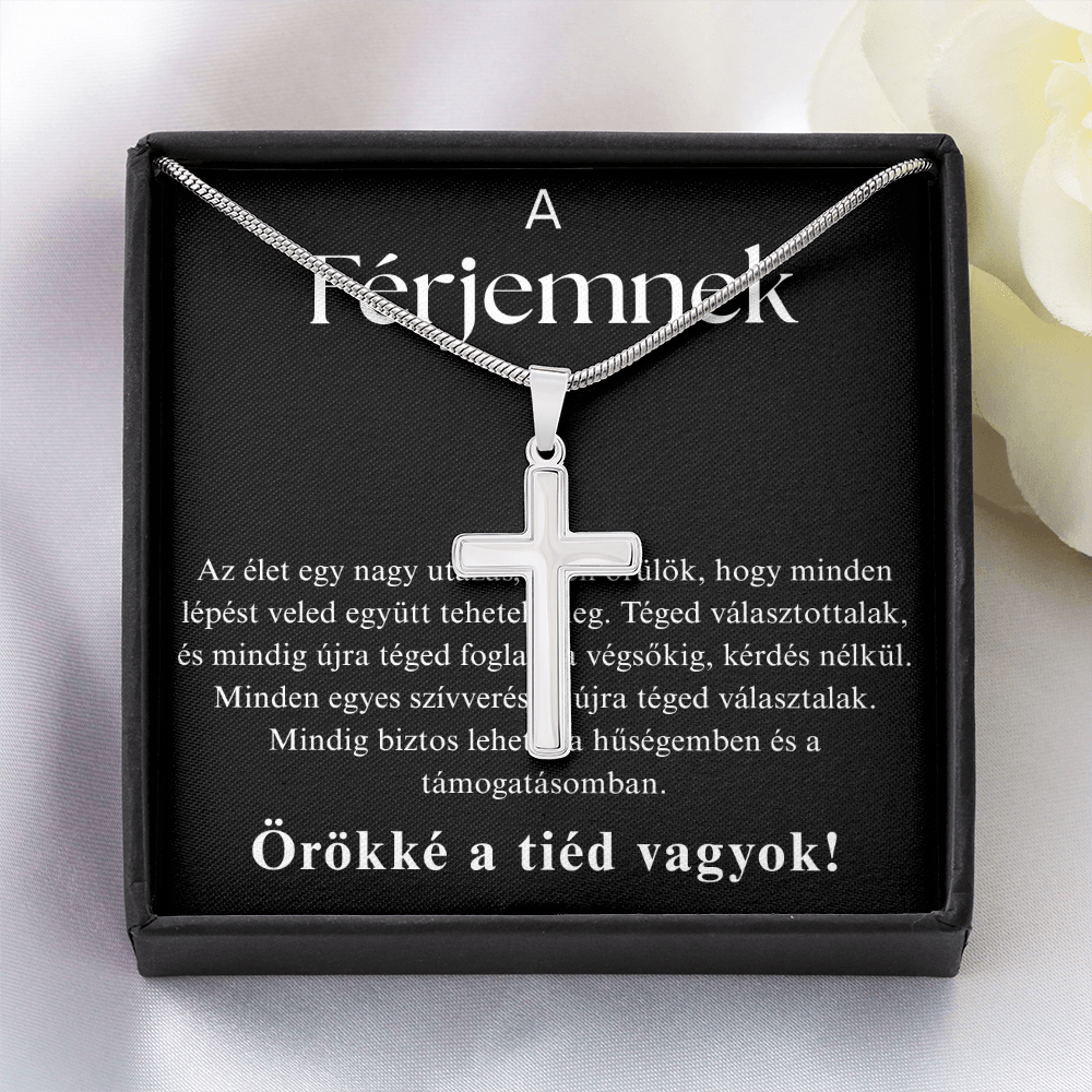 Ajándék szeretett férjemnek – Kereszt nyaklánc