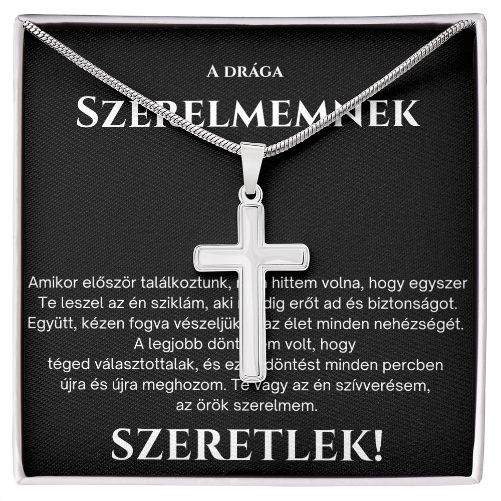 Ajándék szeretett férjemnek – Kereszt nyaklánc