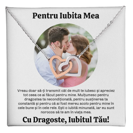 Colier Argint Personalizat cu Poză și Mesaj Unic