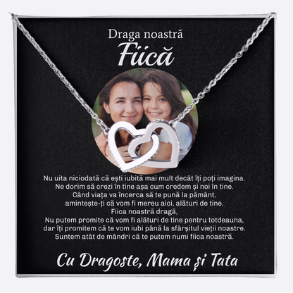 Cadou Fiică - Colier Argint Personalizat cu Poză și Mesaj card