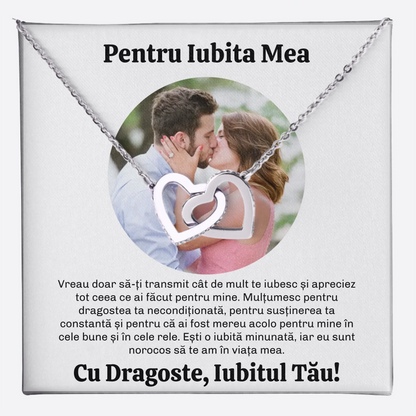 Colier Argint Personalizat cu Poză și Mesaj Unic
