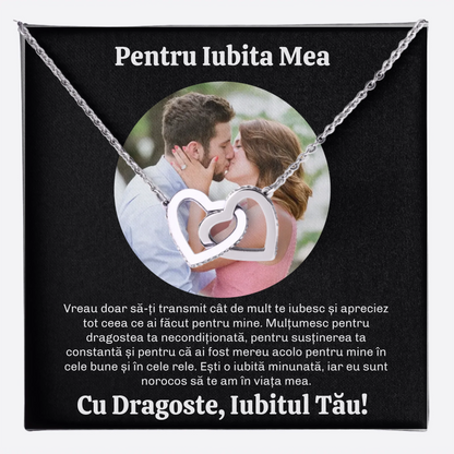 Colier Argint Personalizat cu Poză și Mesaj Unic