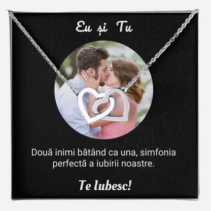 Colier Argint Personalizat cu Poză și Mesaj Unic