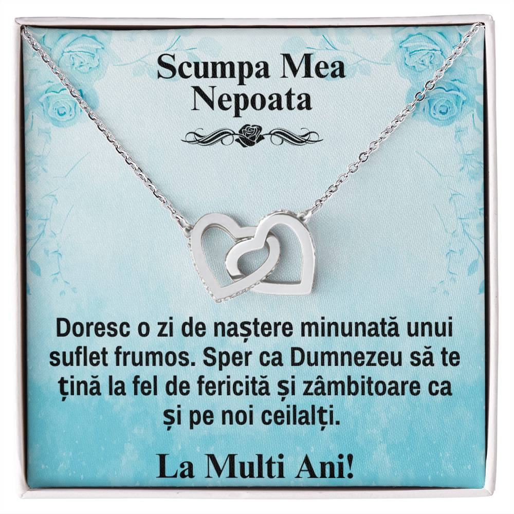 Cadou Nepoti – Colier Inimi Pereche