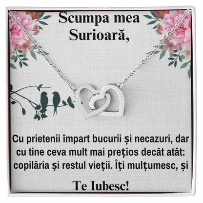 Cadou Sora – Colier Inimi Pereche