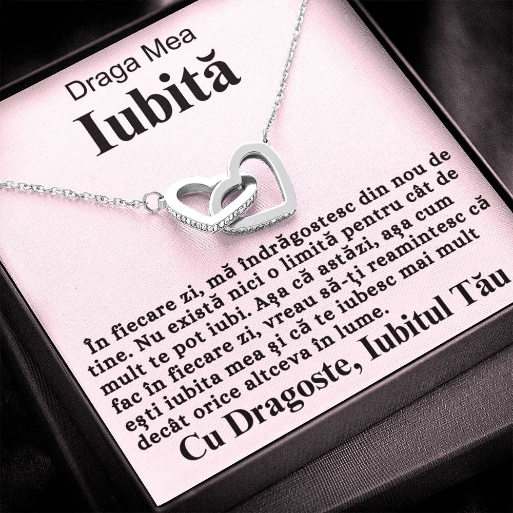 Draga Mea Iubită- Colier Inimi Love Connection