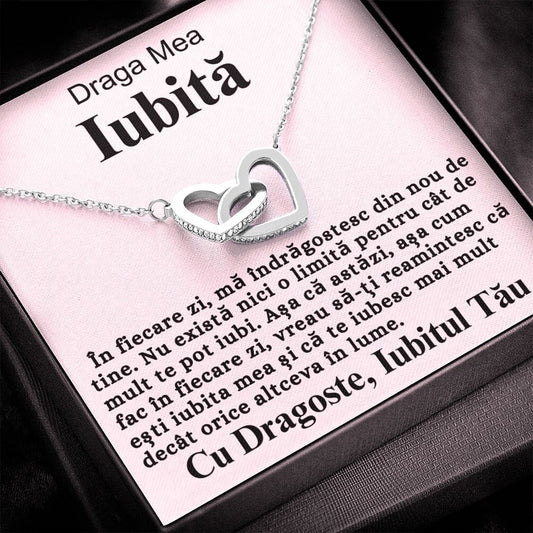 Draga Mea Iubită- Colier Inimi Love Connection