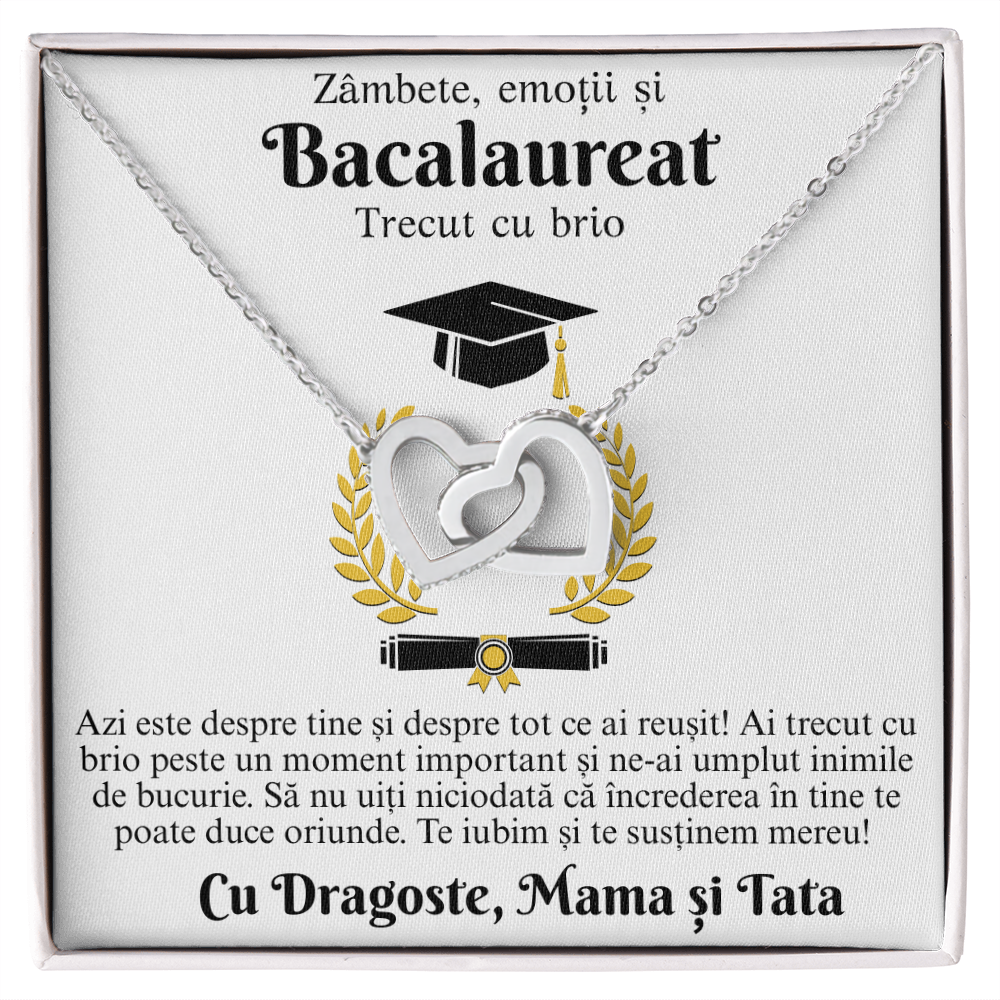Cadou de absolvire liceu – Bijuterii cu mesaj pentru un moment de neuitat - Colier inimi pereche