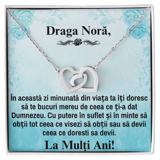 Cadou pt Nora - Colier Inimi Pereche!