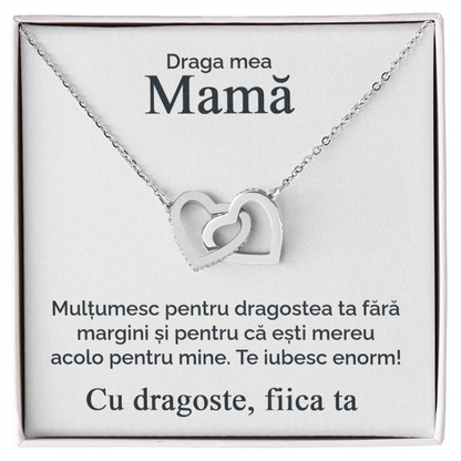 Cadouri Personalizate Mama - Lantisor Inimi Pereche