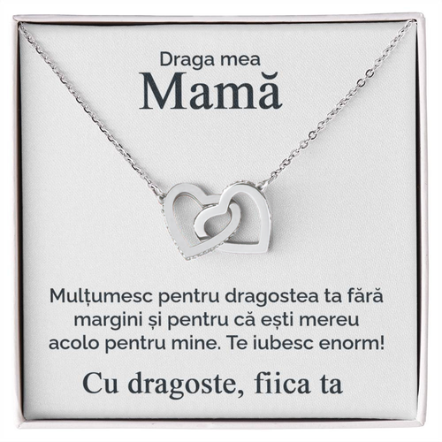 Cadouri Personalizate Mama - Lantisor Inimi Pereche