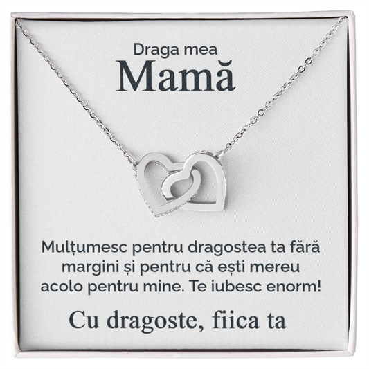 Cadouri Personalizate Mama - Lantisor Inimi Pereche