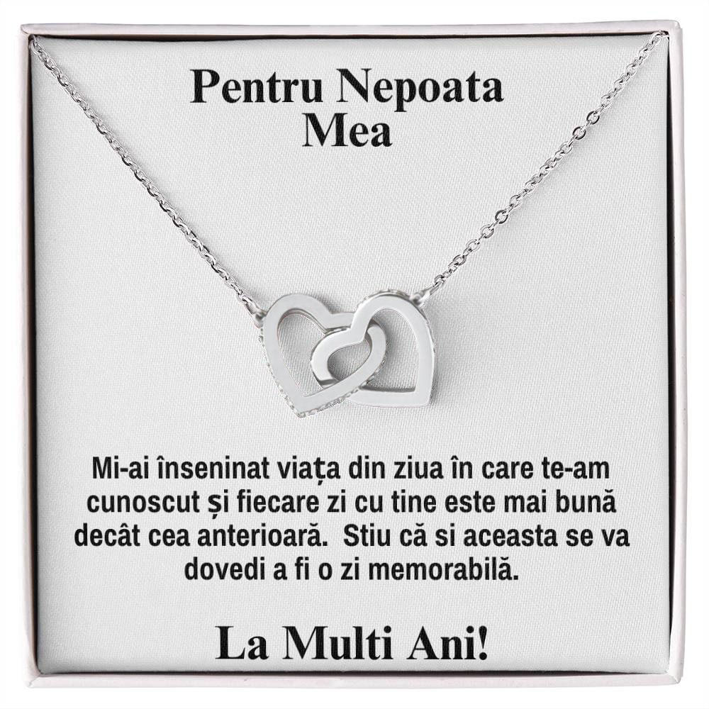 Colier Pentru Nepoata -  Colier Inimi Pereche