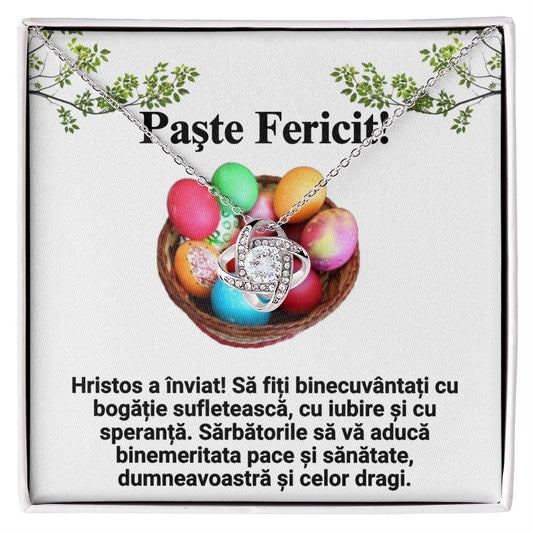 Colier cu Mesaj de Paste