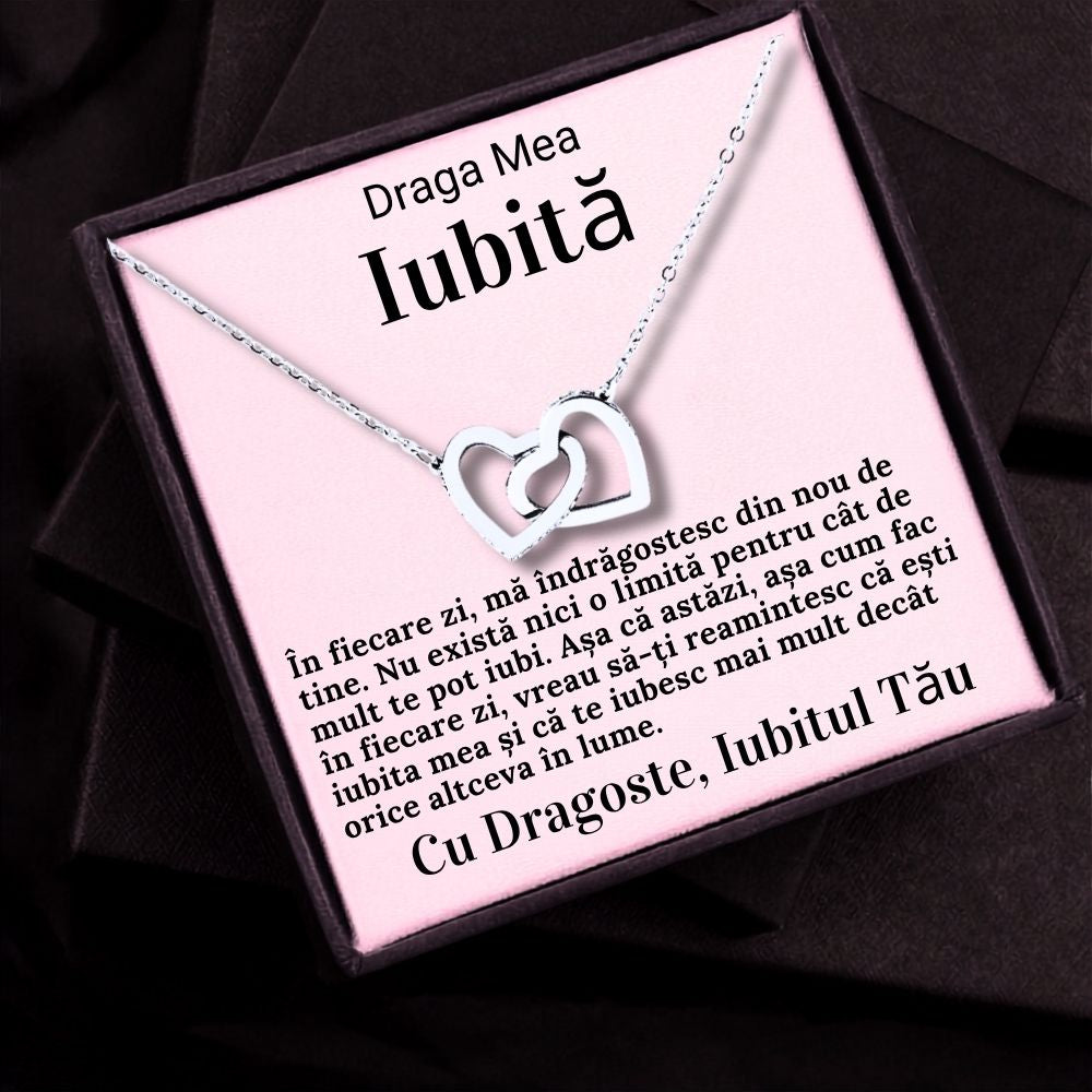 Draga Mea Iubită- Colier Inimi Love Connection
