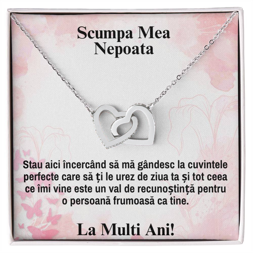 Idee De Cadou Pentru Nepoata - Colier Inimi Pereche