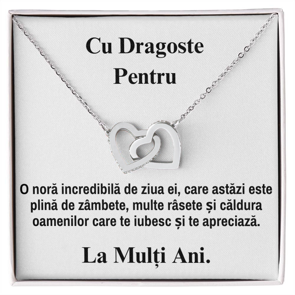 Idee De Cadou Pentru Nora - Colier Inimi Pereche