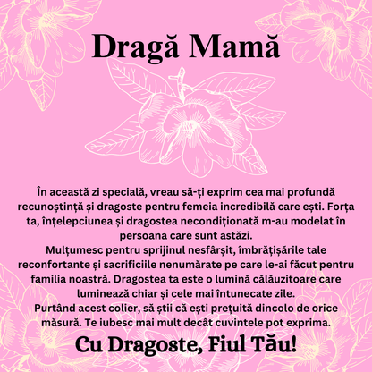 Colier cu mesaj pentru Mama - Colier