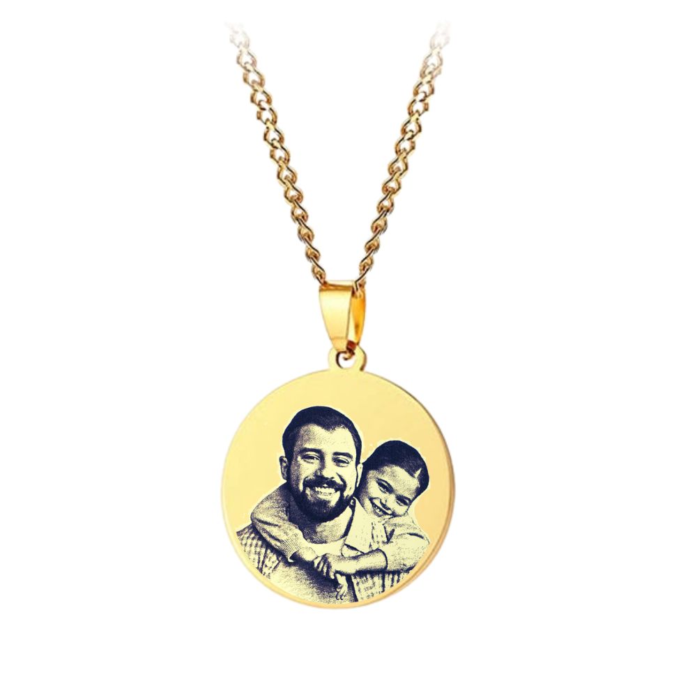 Lanțișor Placat cu Aur 14K - Personalizat cu Poză ta