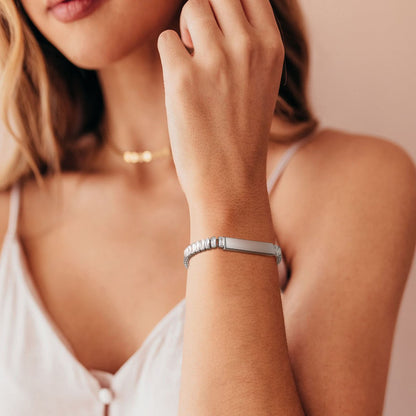 Brățară Damă Nairobi Diamond Personalizată, din Oțel Inoxidabil cu  Cristale Zirconiu