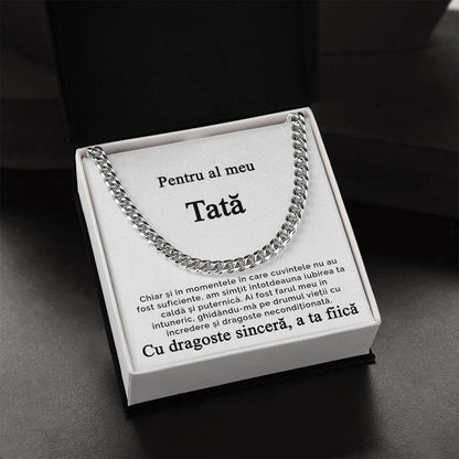 Cadou pentru tati - Cuban Link Lantisor