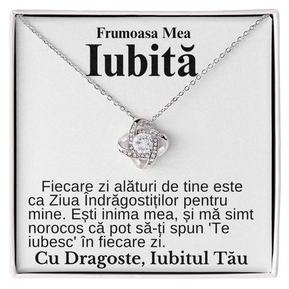 Frumoasa Mea Iubită- Colier Love Knot Declarație Iubire