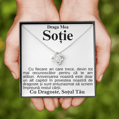 Cadouri Sotii - Colier Love Knot Aniversare