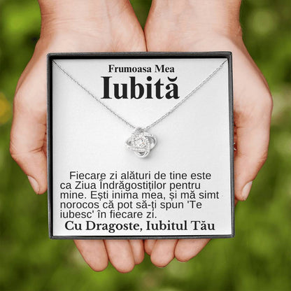 Frumoasa Mea Iubită- Colier Love Knot Declarație Iubire