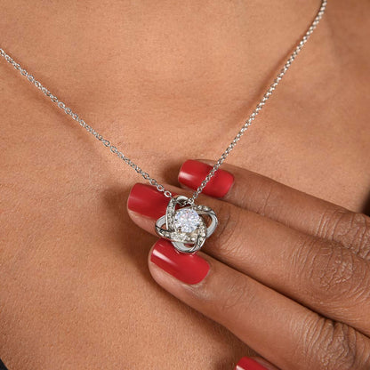 Cadouri Pentru Sotie Personalizate - Colier Love Knot Forever