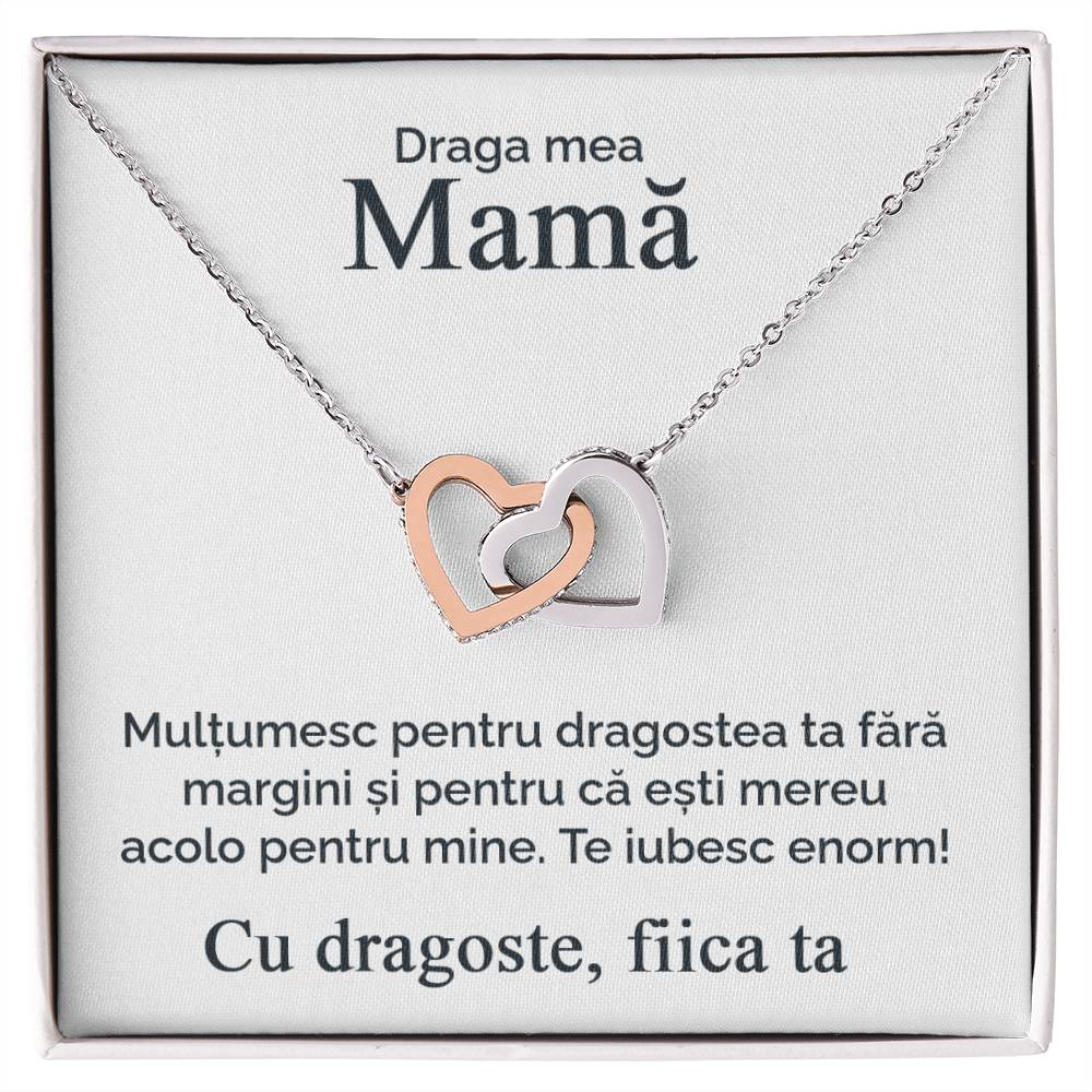 Cadouri Personalizate Mama - Lantisor Inimi Pereche