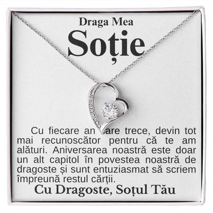 Cadou Pentru Ziua Sotiei - Colier Heart Diamond