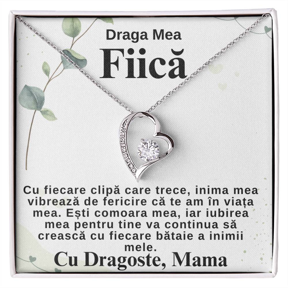 Cadouri Pentru Fiica Personalizate -Colier Inimă de la Mama