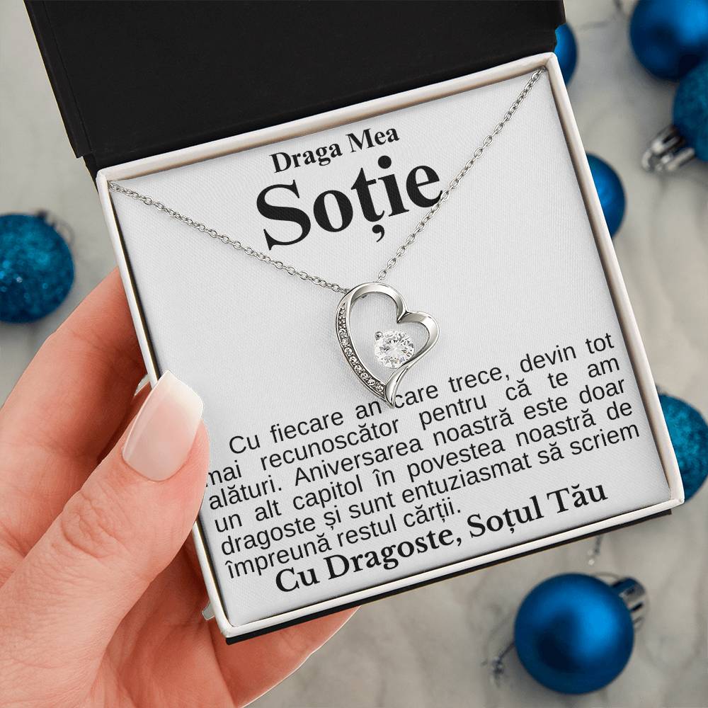 Cadou Pentru Ziua Sotie - Colier Heart Diamond