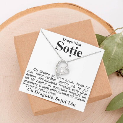 Cadou Pentru Ziua Sotiei - Colier Heart Diamond