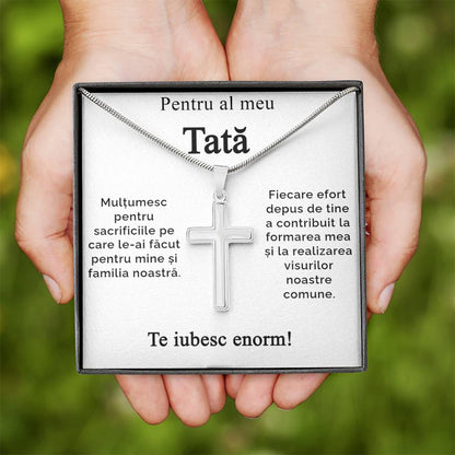 Cadou tata - Lănțișor Cruce