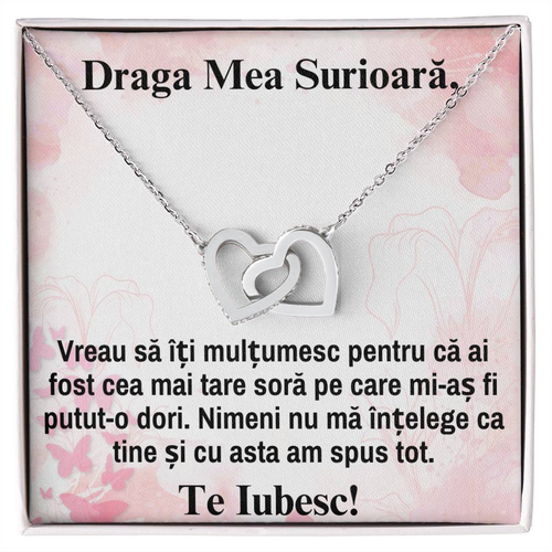 Bijuterie Pentru Sora – Colier Inimi Pereche