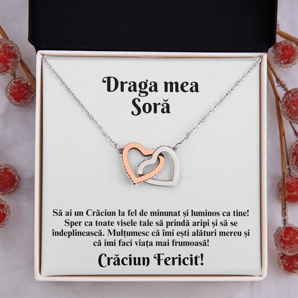 cadou cu mesaj craciun pentru sora