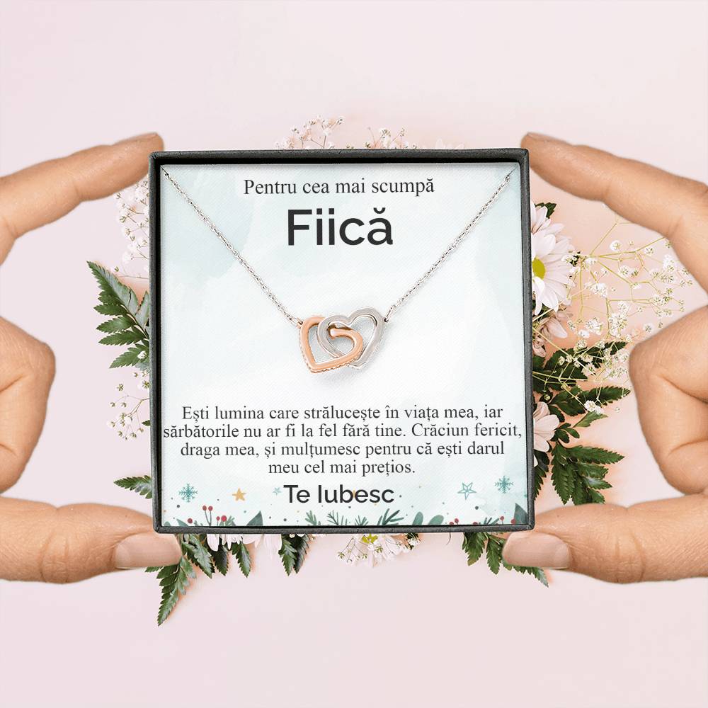 cadou cu mesaj de craciun pentru fiica