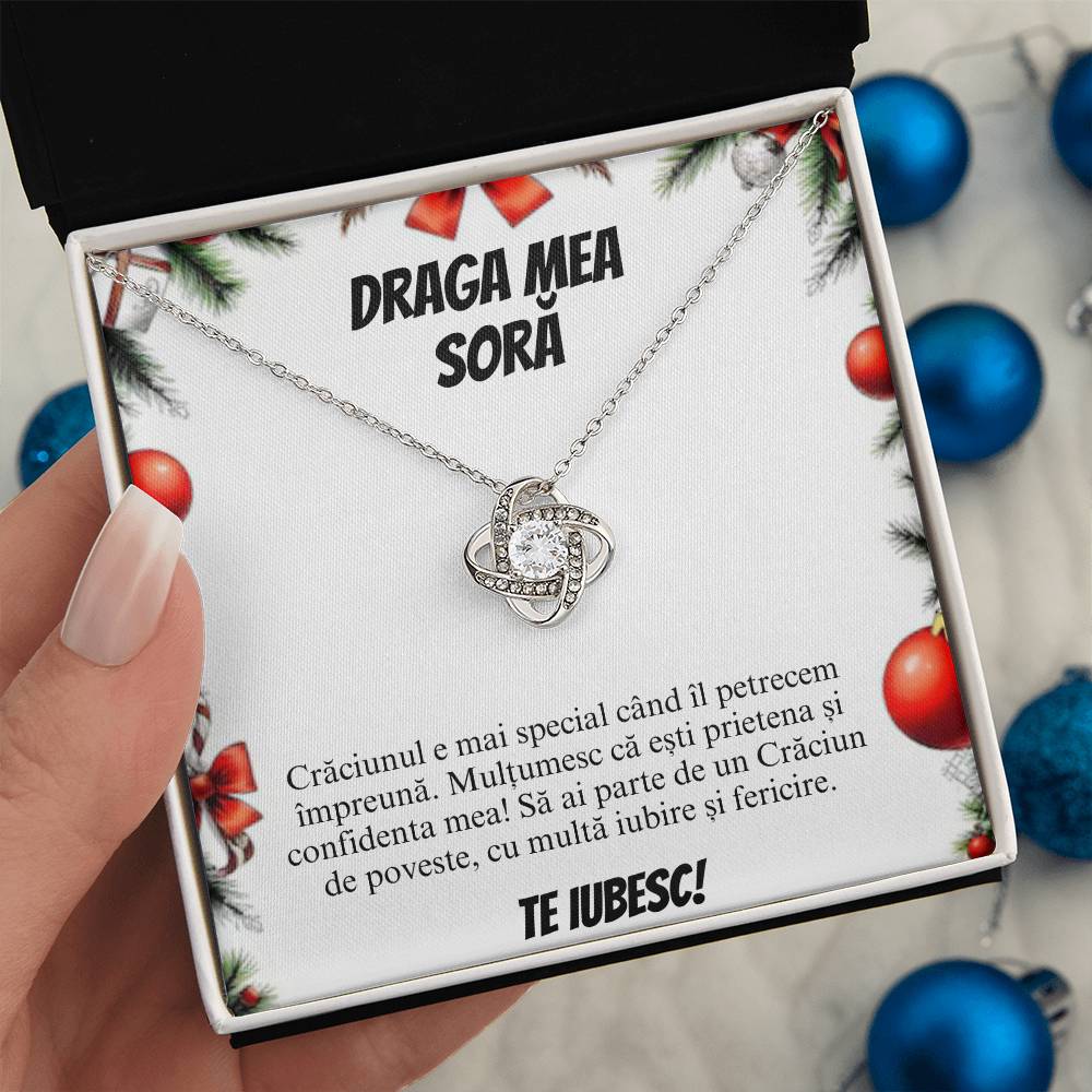 cadou de craciun cu pandantiv pentru sora