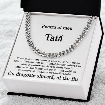 cadou de la fiu, lantisor cu mesaj